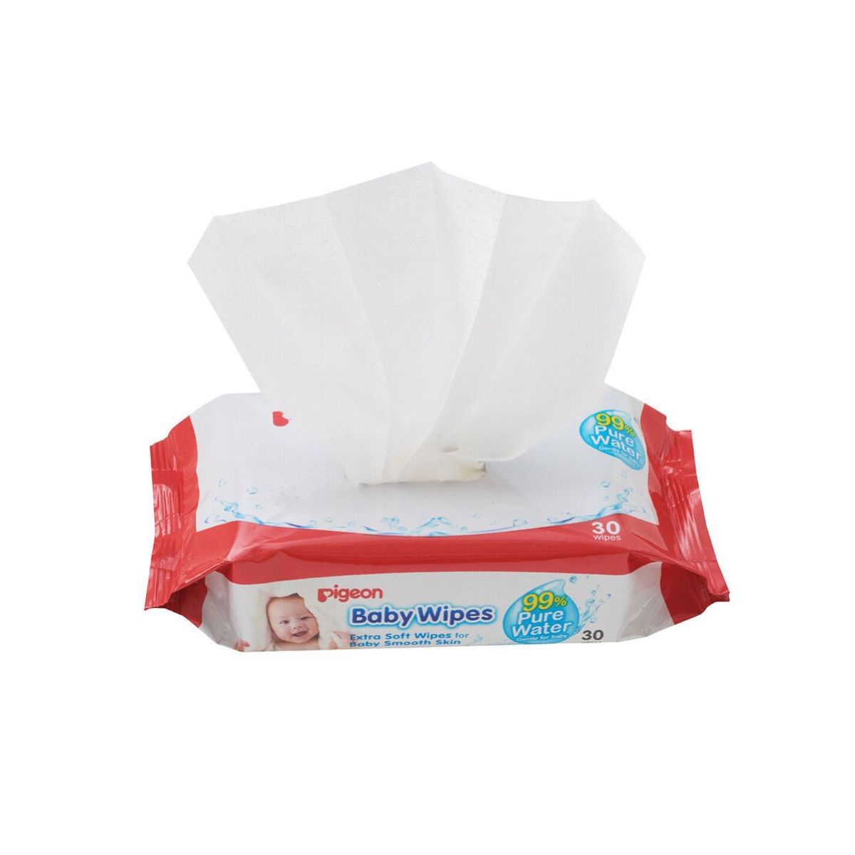 PIGEON - Toallitas Húmedas Baby Wipes 99% Agua Pura Pigeón 82 Und