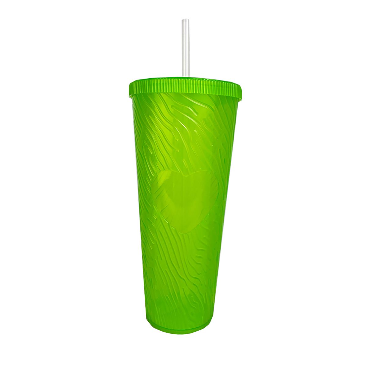 OEM - Vaso Grande 1 Litro Con Tapa Bombilla Reutilizable Verde