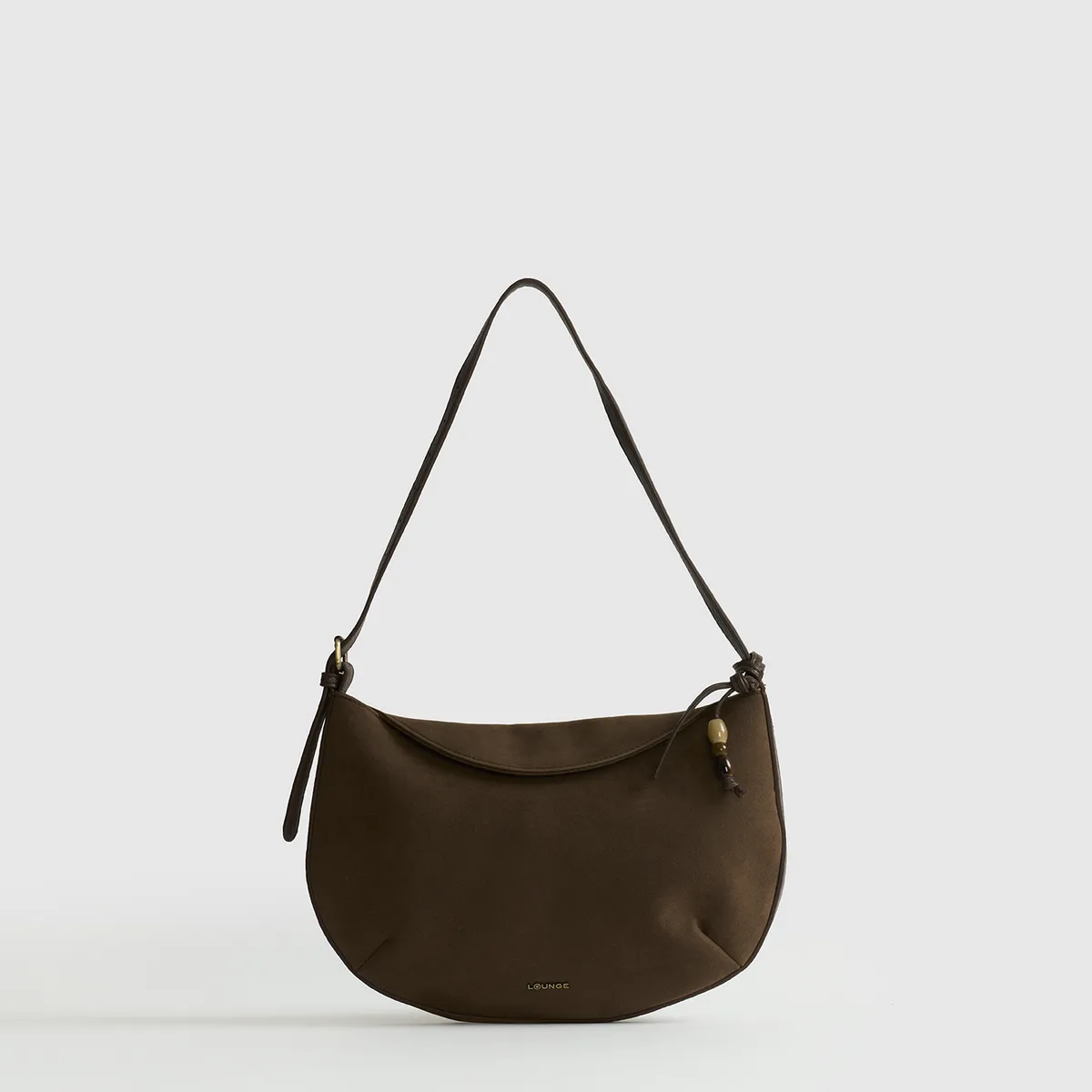 LOUNGE - Cartera Bandolera Fake Suede Solapa LOUNGE