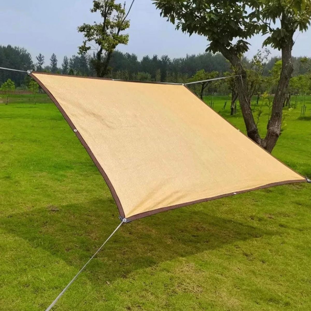 GENERICO - Toldo Vela malla rectangular Jardin terraza 5x5