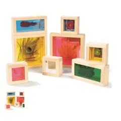 GENERICO - BLOQUES SENSORIALES MADERA ACRILICO NATURALEZA