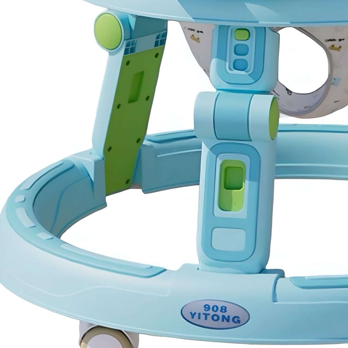GENERICO - Caminadora Andador Para Bebes  Primeros pasos 3 en 1 Celeste