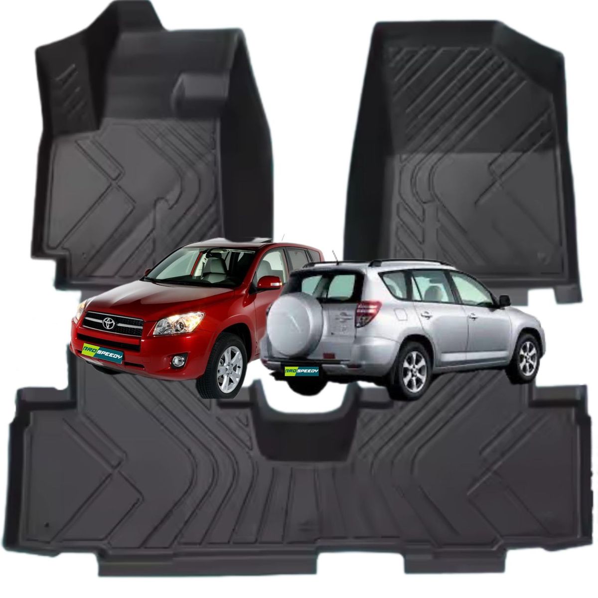 GENERICO - PISOS CALCE PERFECTO PROSPEEDY TOYOTA RAV4 2009-2013 3PIEZAS