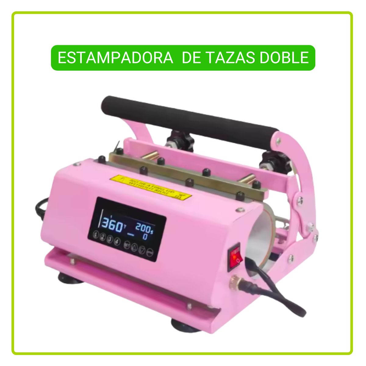 GENERICO - Estampadora Doble de Tazas Premium Sublipress