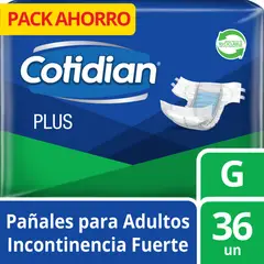 COTIDIAN - Pañal de Adulto Plus Incontinencia Fuerte 36 un G
