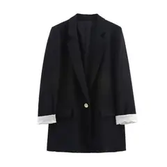 VELVET - Blazer Recto Kiara Negro
