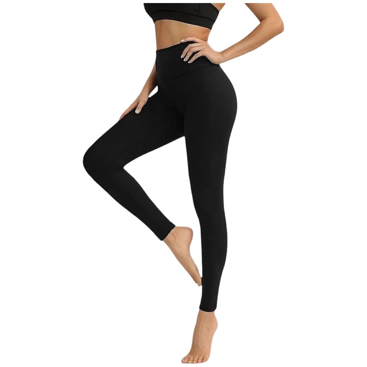 AAYO MODA - Pack 4 Calzas Mujer Tiro Alto Deportivas Cómodas Pack x4