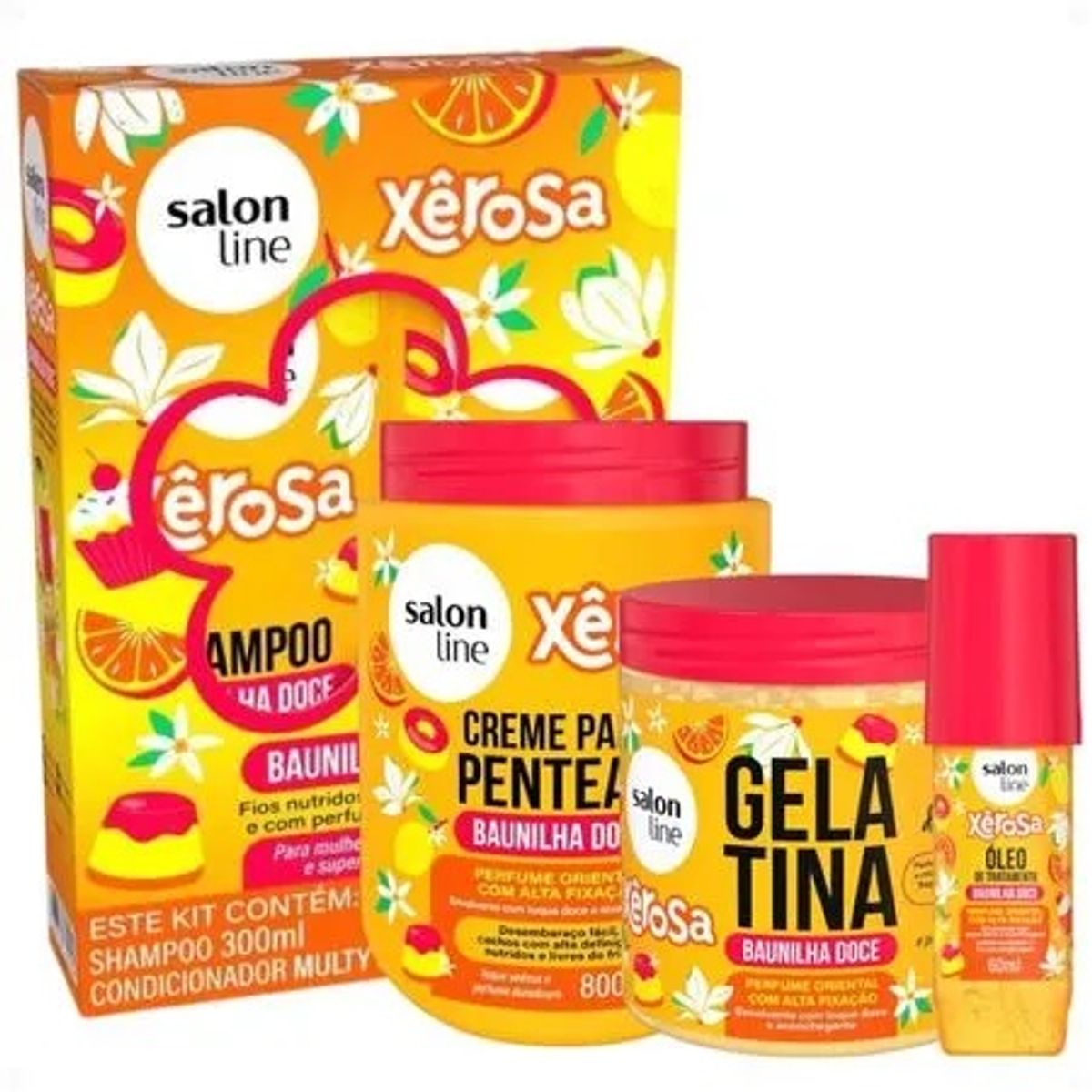 SALON LINE - CREMA DE PEINAR PERFUMADA VAINILLA DULCE SALON LINE 800G