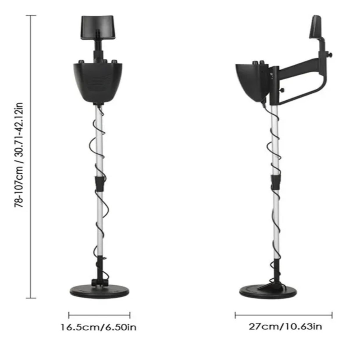 GENERICO - Kits Detector Metales Auricular Incluida Pala Incluida negro BELUG