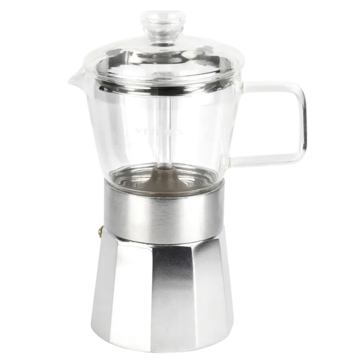 VITREX - Cafetera Italiana 9 Tazas Crystal Vitrex 360 ml