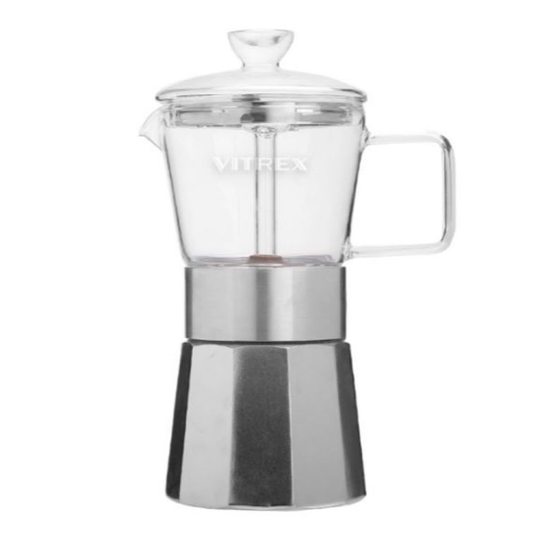 Cafetera Italiana 6 Tazas Crystal 240 ml