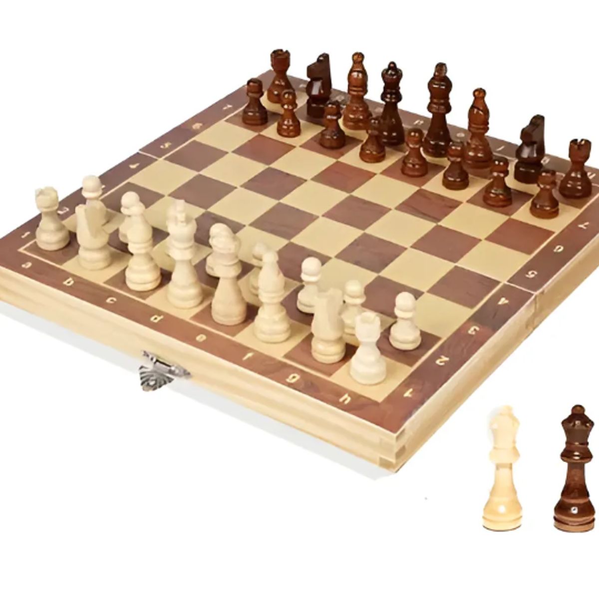 GENERICO - Tablero De Ajedrez Profesional De 39 Cm (incluye 2 Piezas)