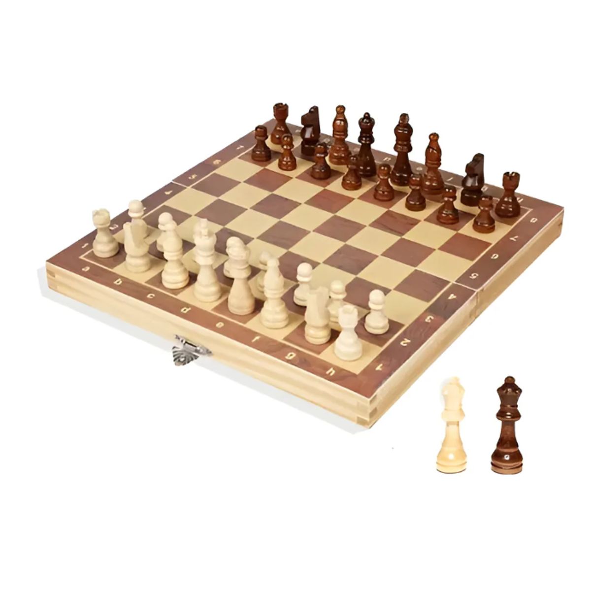 GENERICO - Tablero De Ajedrez Profesional De 39 Cm (incluye 2 Piezas)