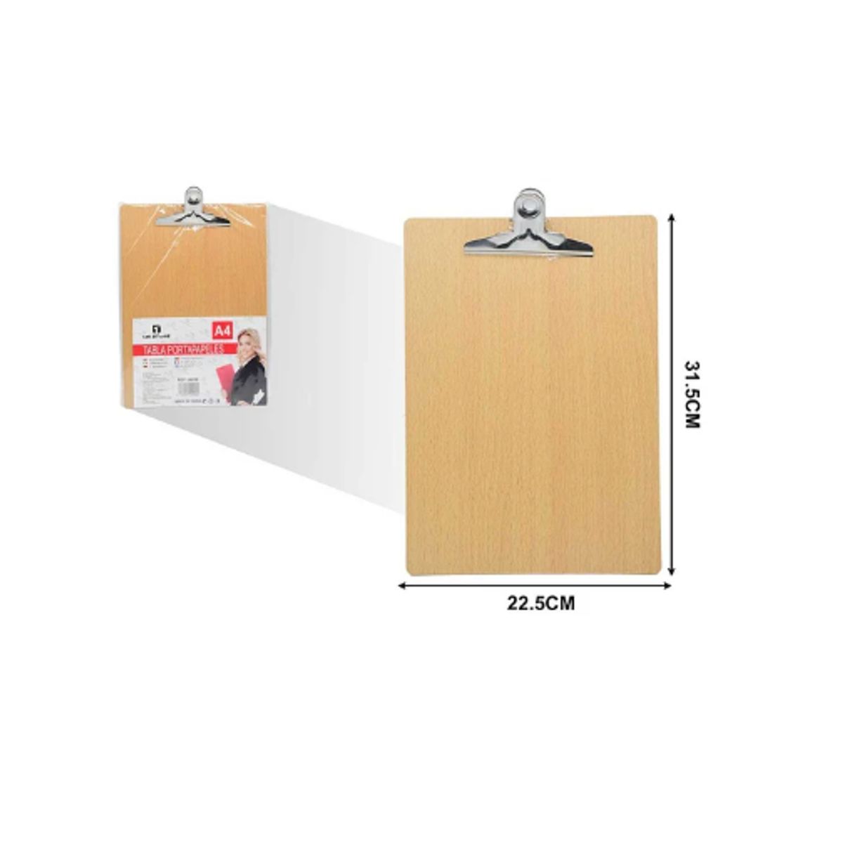 GENERICO - Tabla Portapapeles A4 22 X31 Cm Organizador Documentos