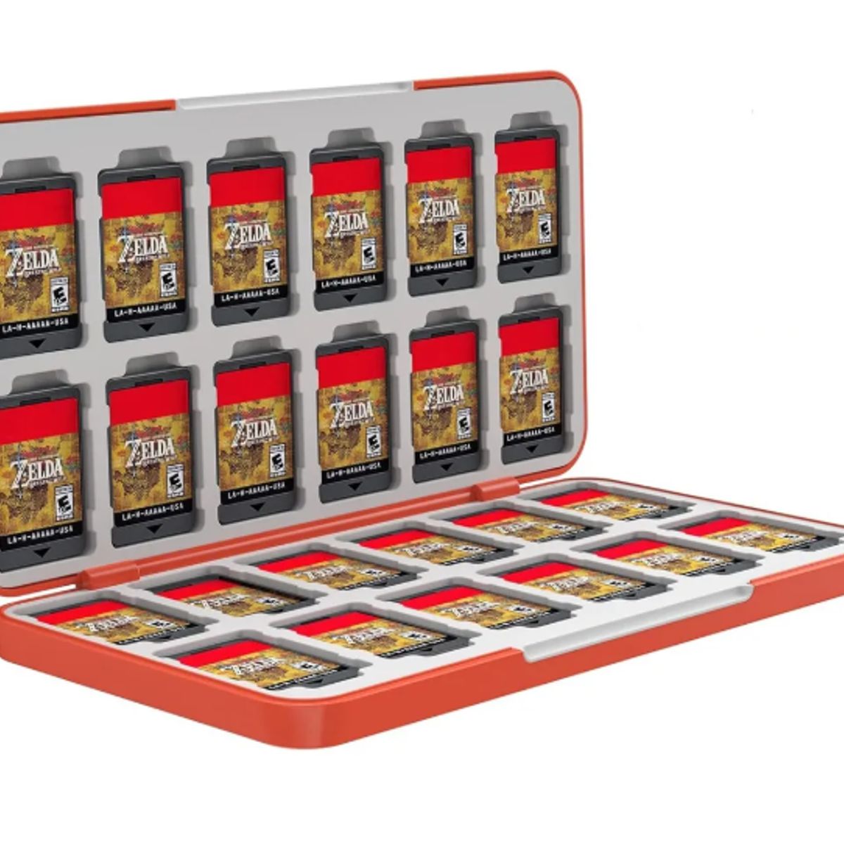 GENERICO - Caja Estuche 24 Juegos Nintendo Switch Pokedex