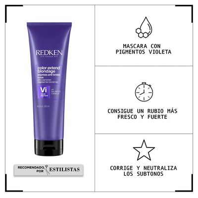 Imagen 2 del producto Máscara De Tratamiento Matizador Color Extend Blondage 250 Ml