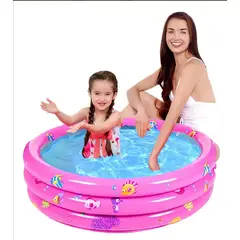 GENERICO - Piscina Inflable Bebé 90x26cm Redonda Rosa