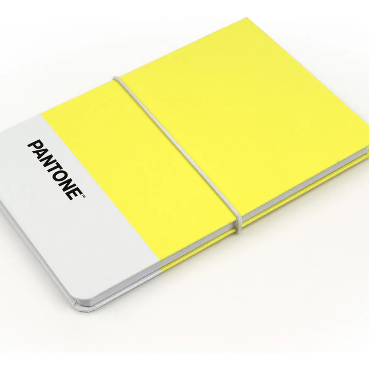 GENERICO - Libreta Pantone Mediana Con Elástico Horizontal Color Amarillo