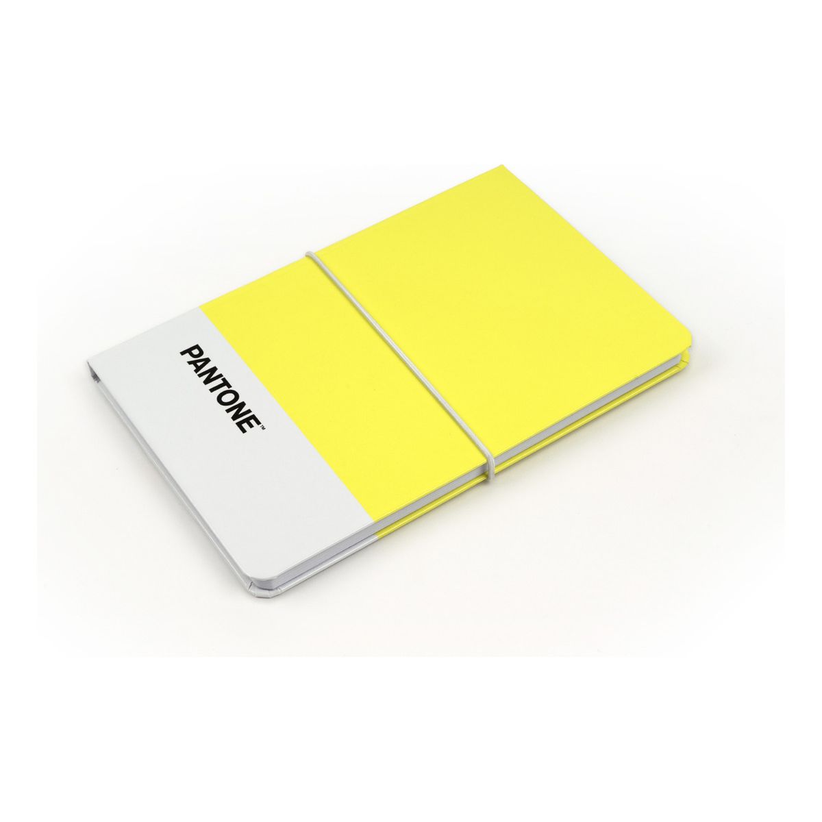 GENERICO - Libreta Pantone Mediana Con Elástico Horizontal Color Amarillo