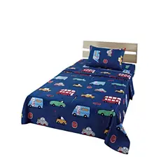 GENERICO - JUEGO DE SABANAS INFANTIL 210 HILOS 1 PLAZA CARRO