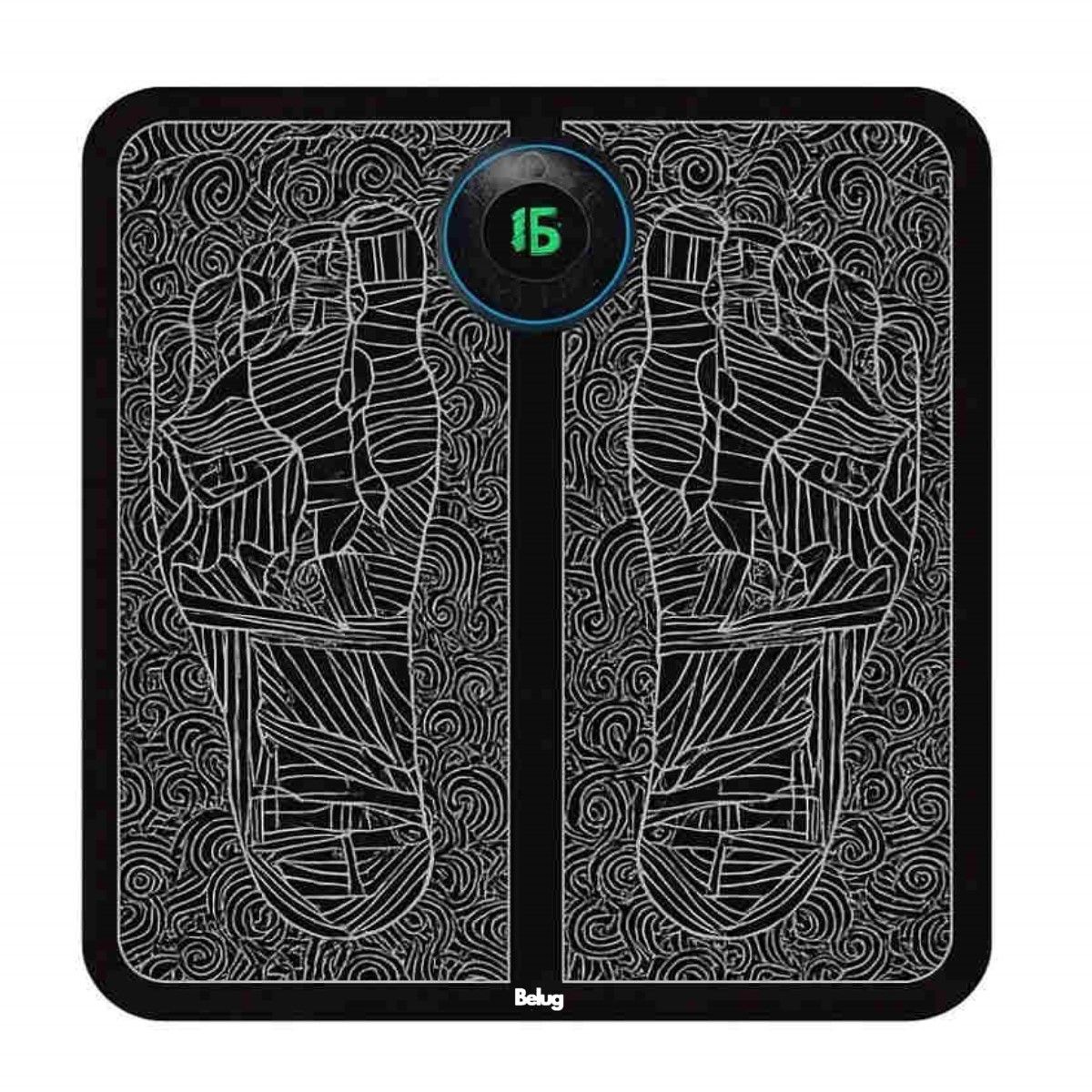 GENERICO - Masajeador De Pies Electrico Estimulador Muscular Portatil NEGRO BELUG