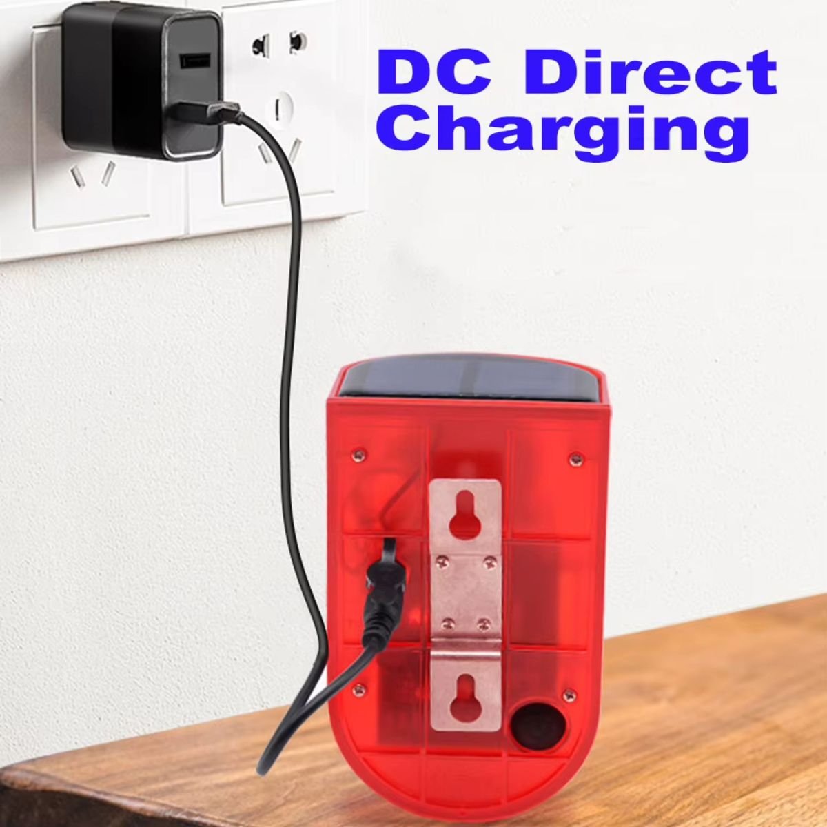 GENERICO - Pack 2 Alarmas Solares con Sensor de Movimiento 129 dB Impermeables