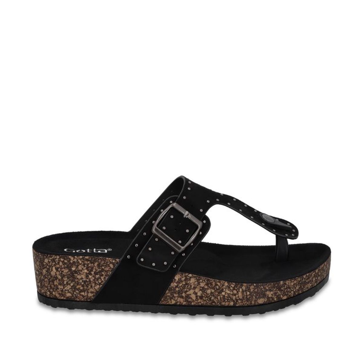 GOTTA - Sandalia Plataforma Negra Mujer 62090