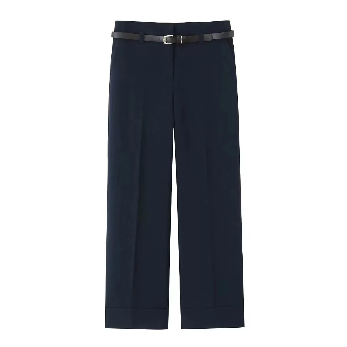 VELVET - Pantalon Recto Cinturon Velia Azul Marino