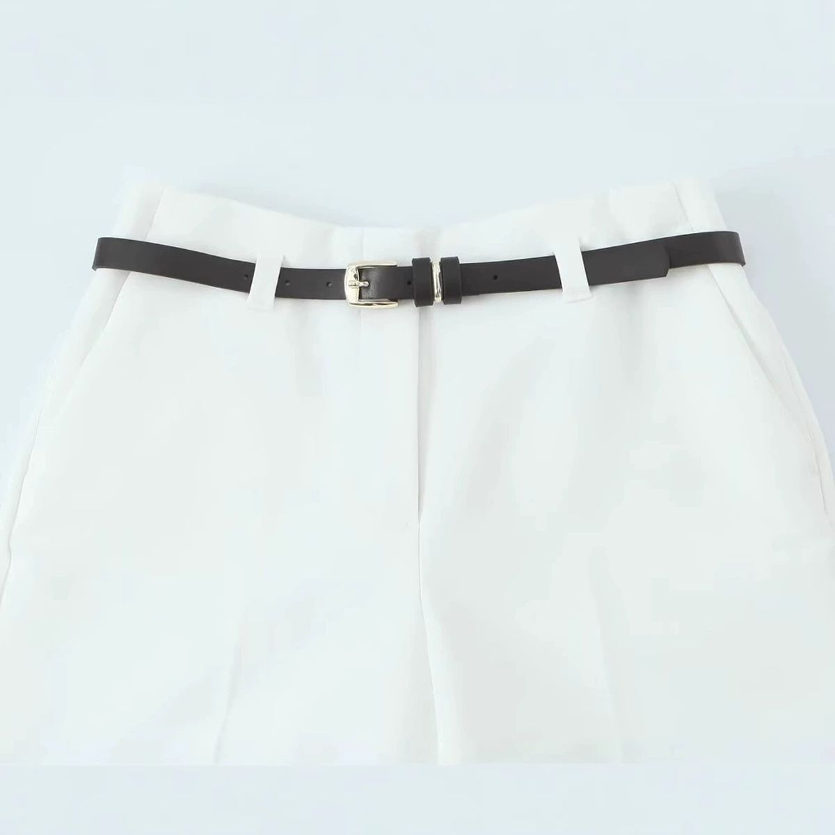 VELVET - Pantalon Recto Cinturon Velia Azul Marino