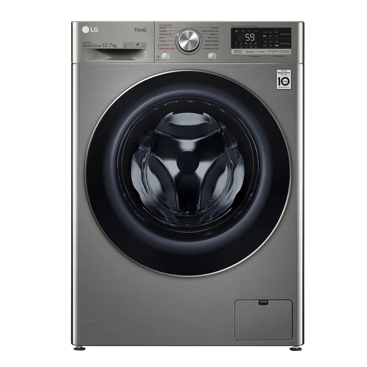 LG - Lavadora Secadora LG 12Kg7Kg con AIDD™ WD12VVC4S6C