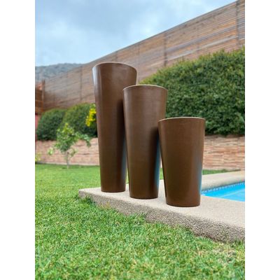 Imagen 2 del producto MACETERO CAFÉ ALCANTARA 75CM ALTO