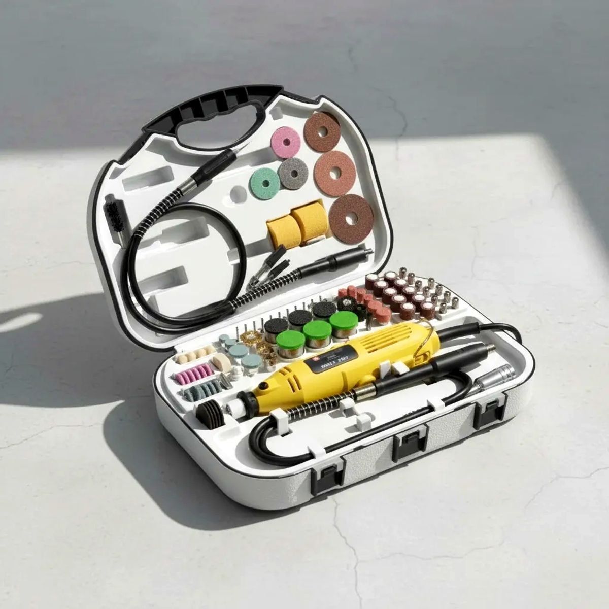 GENERICO - FIGOIMPORT Taladro Mototool De Pulido Pequeño Con 211 Accesorios