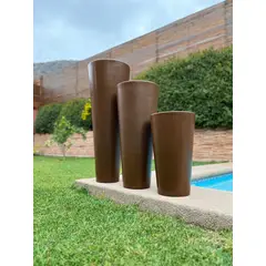 GENERICO - MACETERO CAFÉ ALCANTARA 100CM ALTO