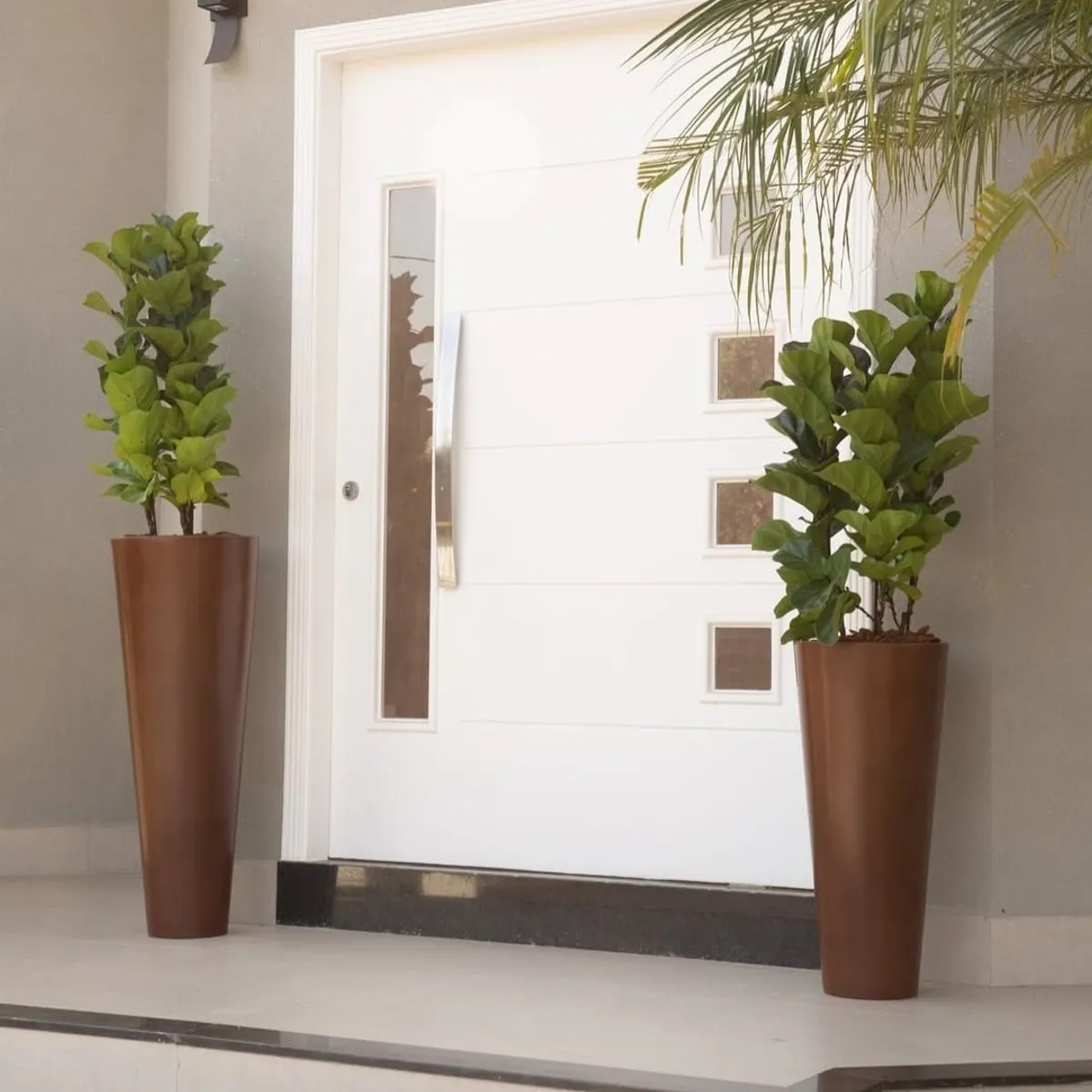 GENERICO - MACETERO CAFÉ ALCANTARA 100CM ALTO