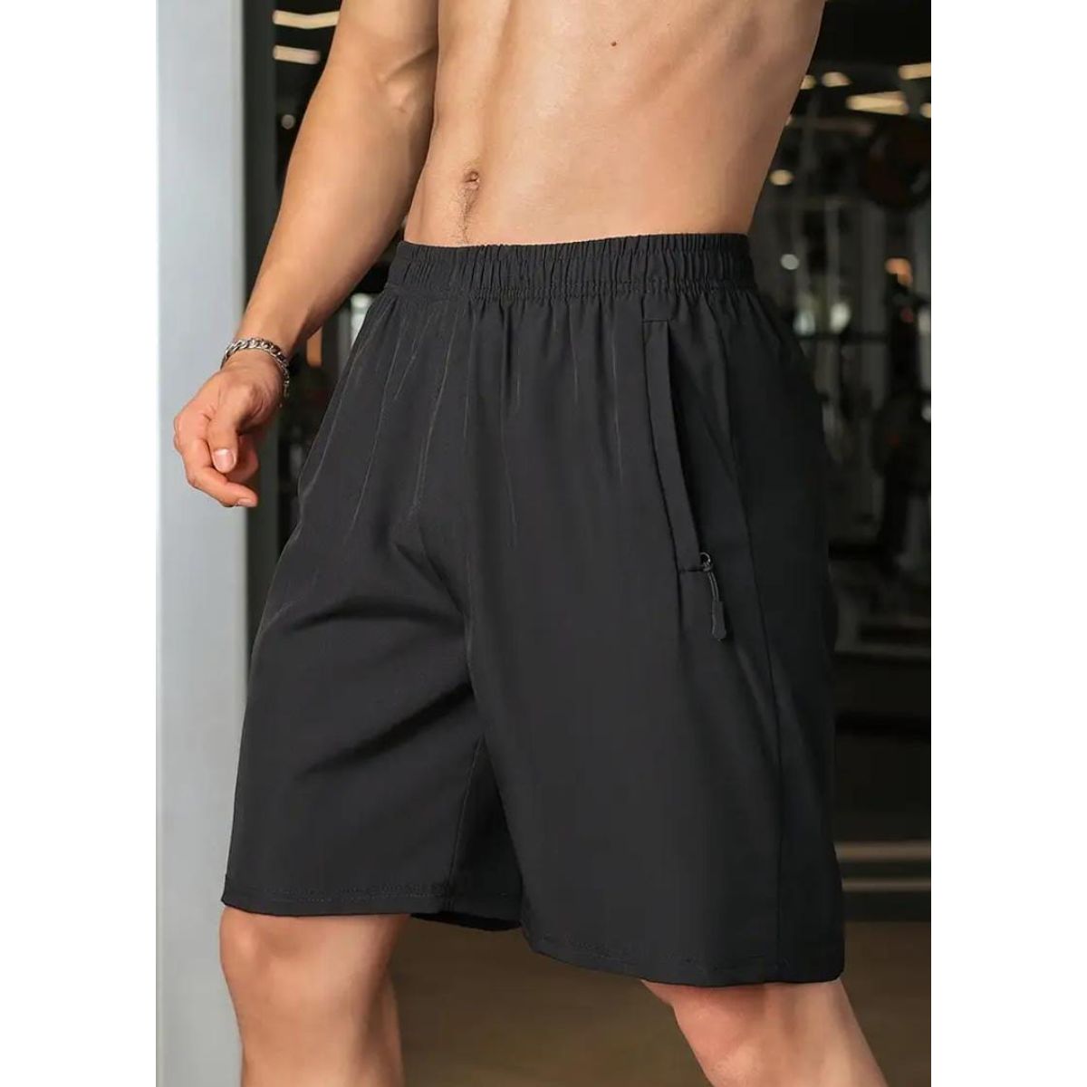 BLUE MOUNTAIN - Shorts Deportivo Hombre Secado Rápido + Upf50 Bolsillos Laterales