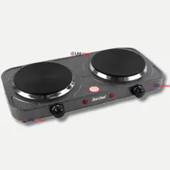 LINE - Cocina Eléctrica 2 Platos 2000W de Potencia Cocinilla Portátil