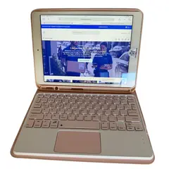GENERICO - Funda Con Teclado Para iPad 11 A16 2025/iPad 10th 10.9-Rosa Gold