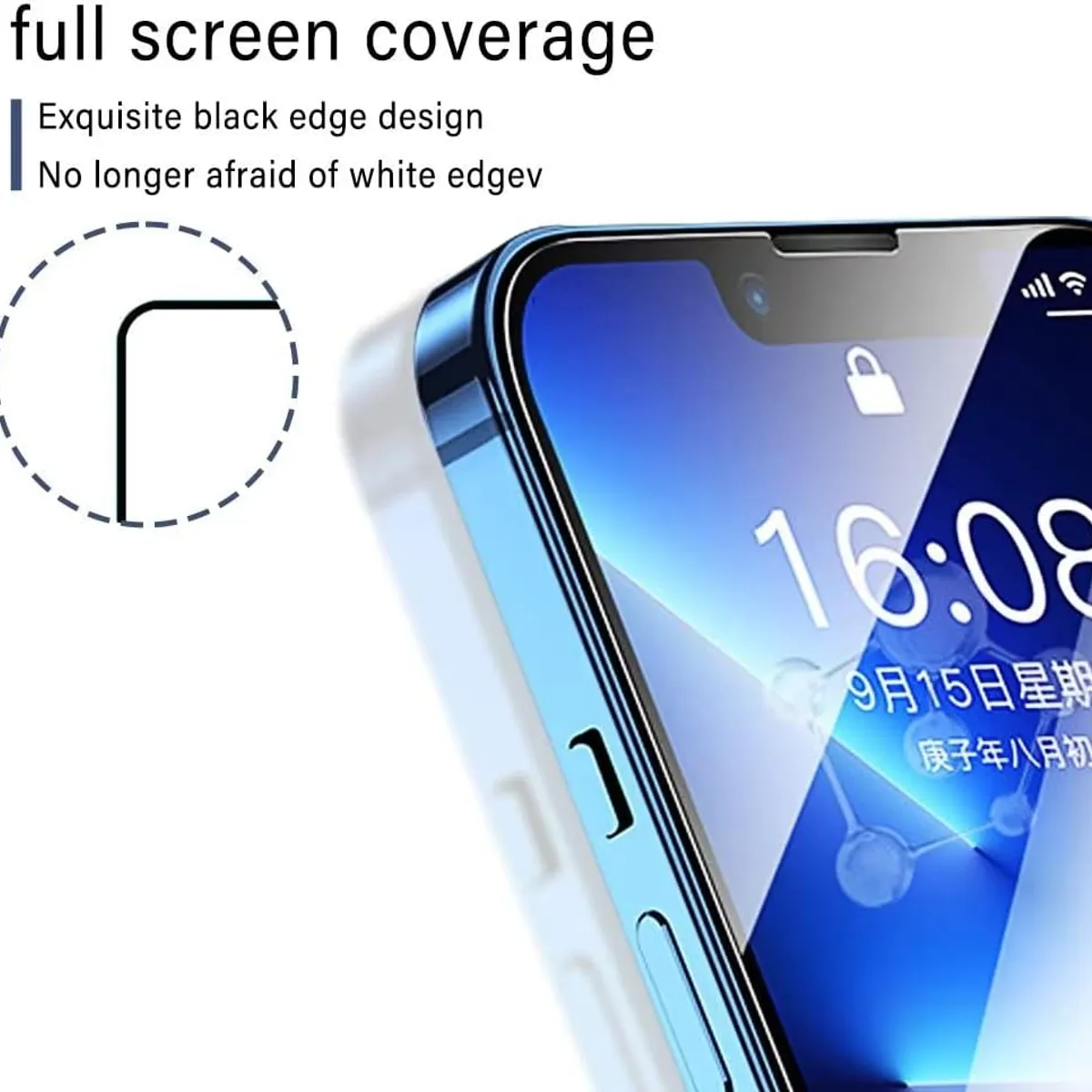 GENERICO - 2 Láminas de Mica/Vidrio Templado Antiespionaje 360° para iPhone