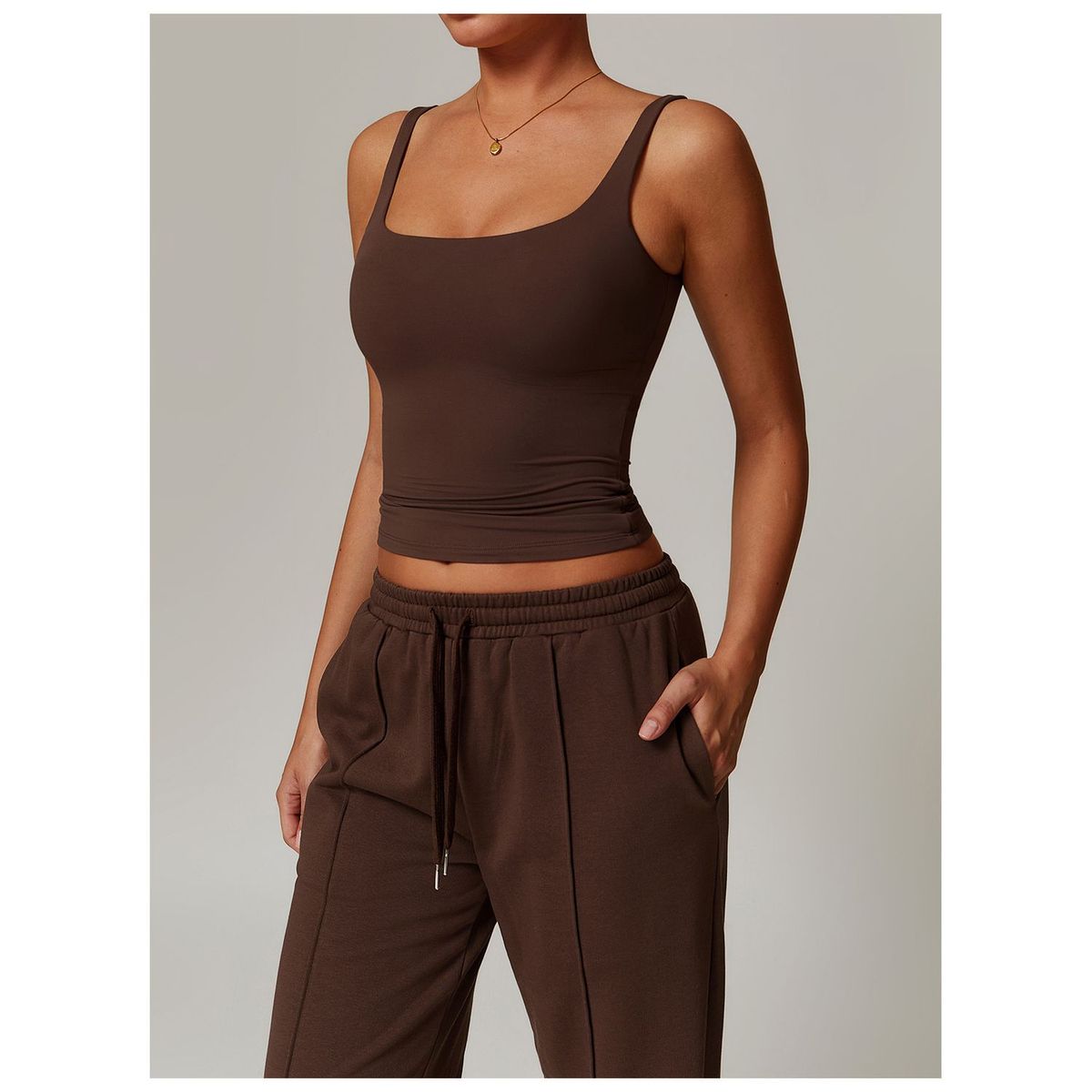 TIOZONEY - Peto deportivo Mujer-Café