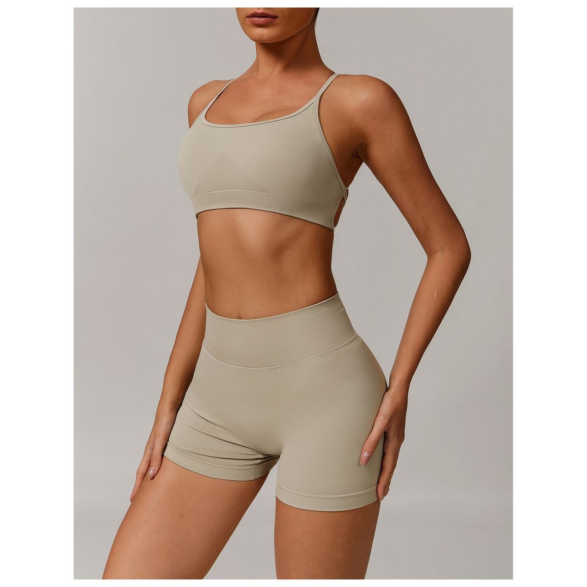 TIOZONEY - Peto deportivo Mujer-Beige
