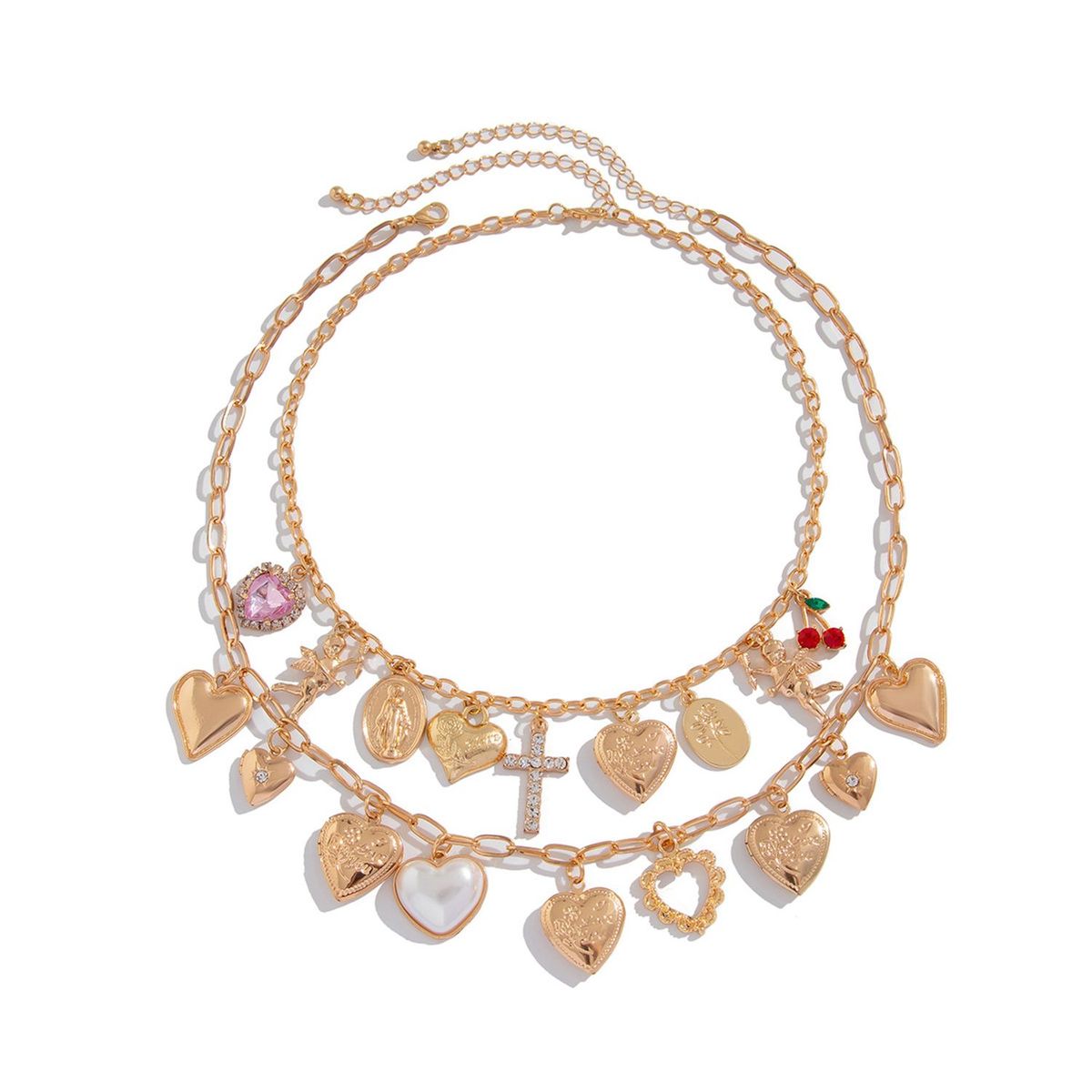 TIOZONEY - Collar Dorado Mujer