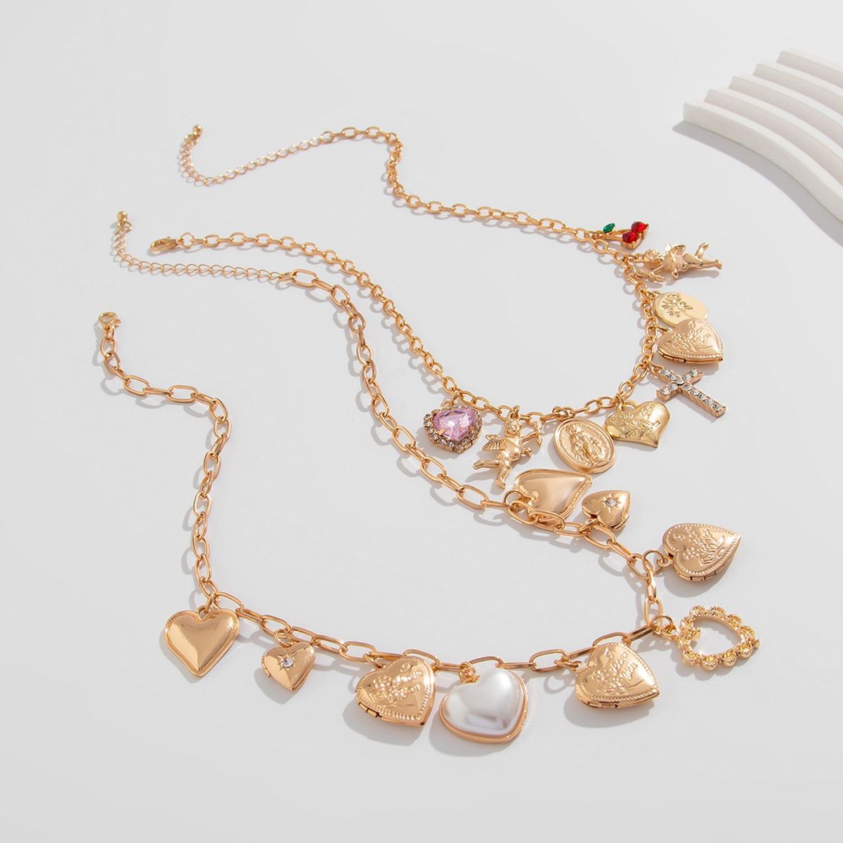 TIOZONEY - Collar Dorado Mujer