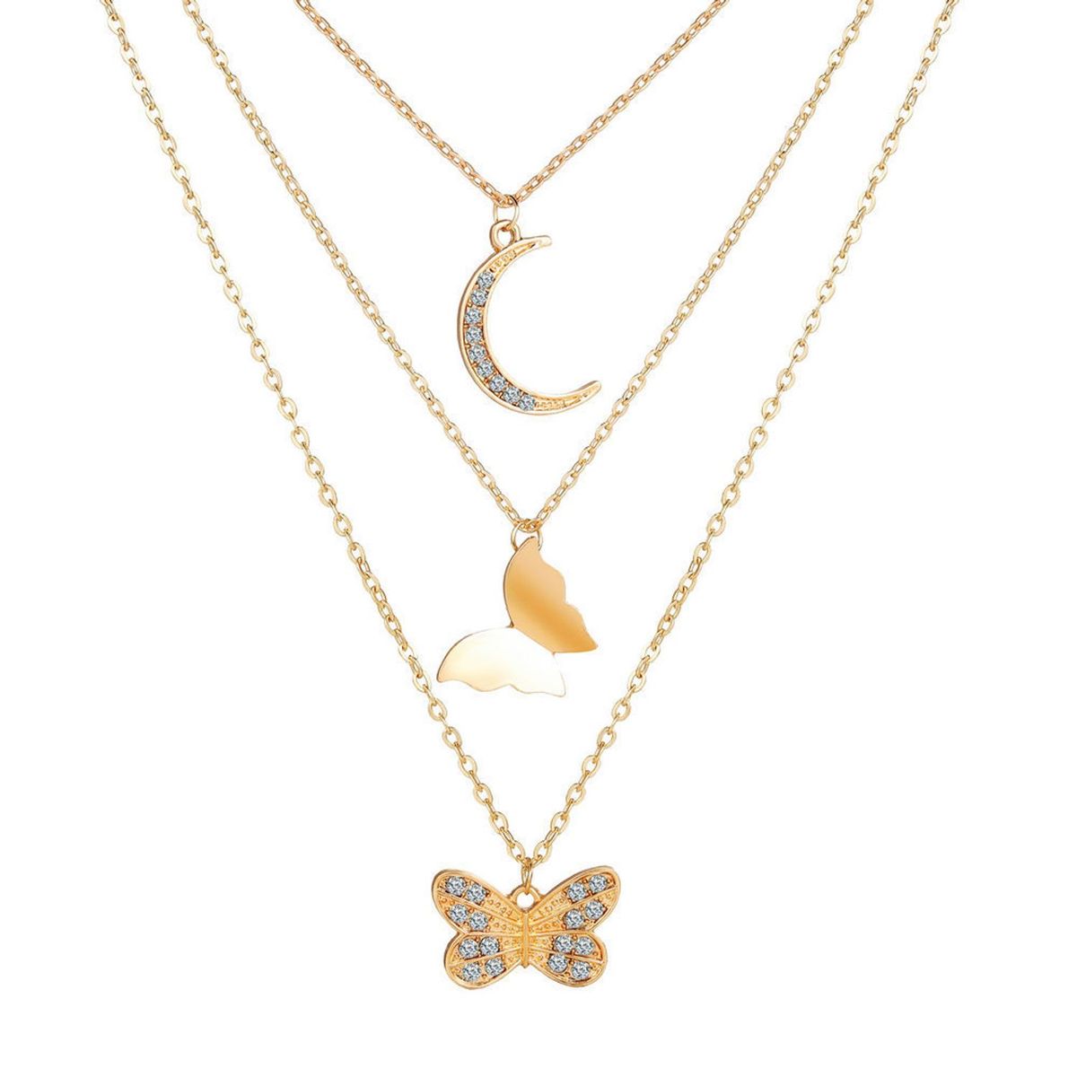 TIOZONEY - Collar Dorado Mujer