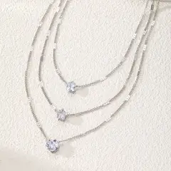 TIOZONEY - Collar De Plata Mujer