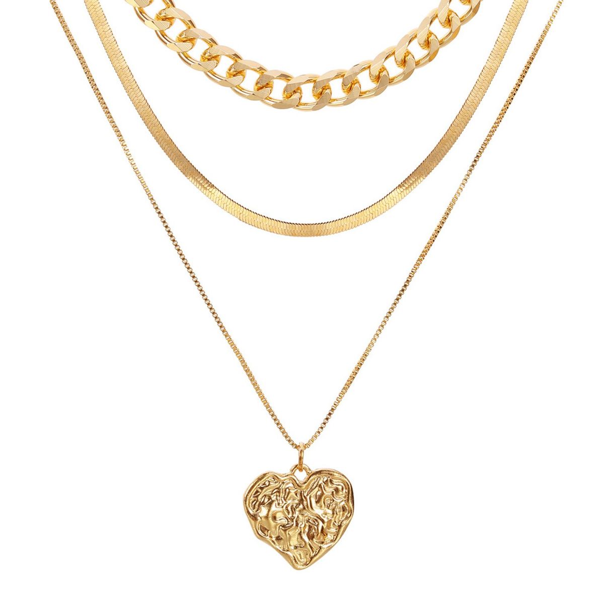 TIOZONEY - Collar Dorado Mujer