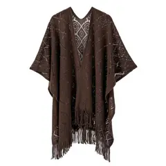 TIOZONEY - Bufanda de mujer con diseño de calado