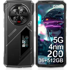 DOOGEE - V40 Pro 5G Celular 36GB+512GB 200MP 8680mAh Smartphone-plata