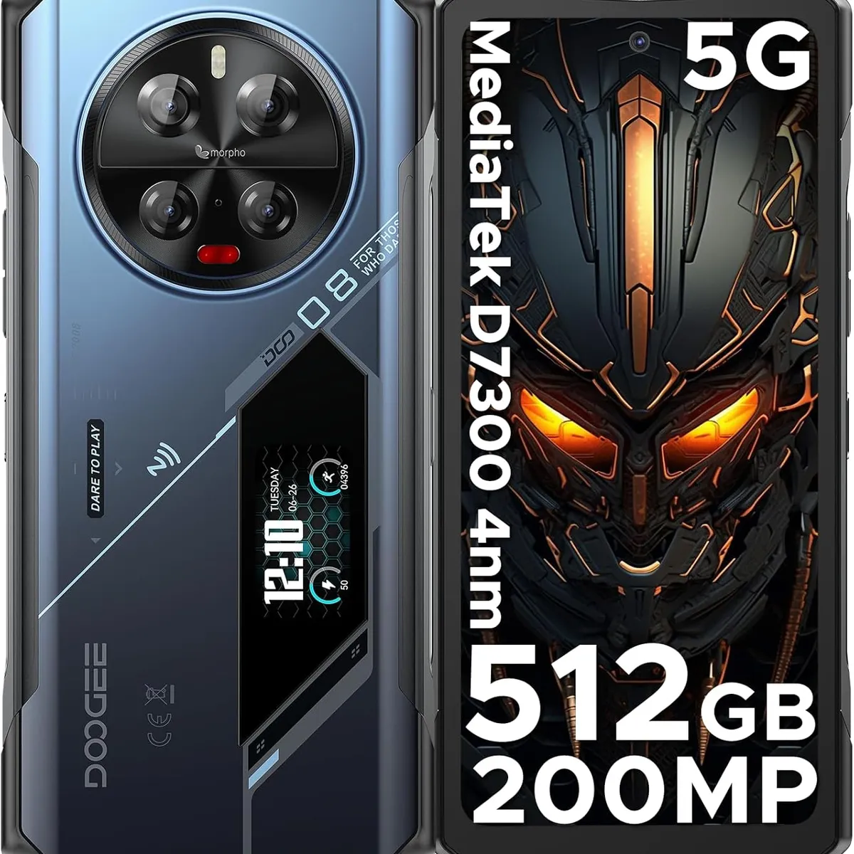 DOOGEE - Doogee V40 Pro 5G Celular 36GB+512GB 200MP 8680mAh Smartphone-azul