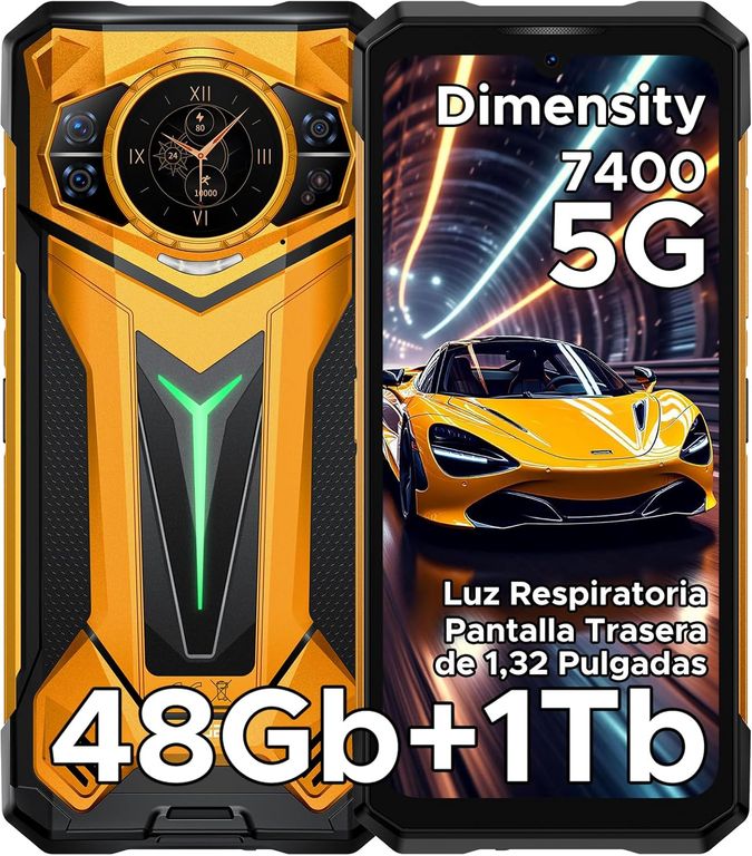 S200 Ultra 5G Celular 48GB+1TB 11000mAh 100MP Android 15-amarillo