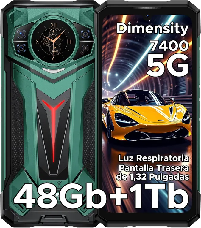 S200 Ultra 5G Celular 48GB+1TB 11000mAh 100MP Android 15-Verde